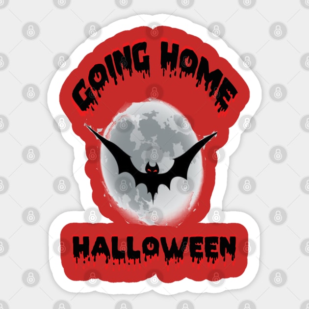 Halloween going home Sticker by Egy Zero